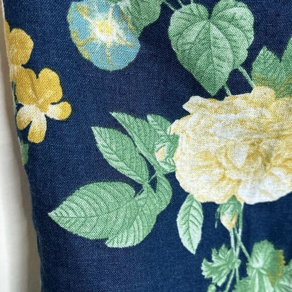 Old Navy Linen Floral Ruffled Cami Tank Top Womens M Fairy Summer Cottagecore - Picture 3 of 6